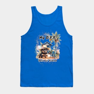 Dog - B.F.F. Rottweiler puppy Tank Top